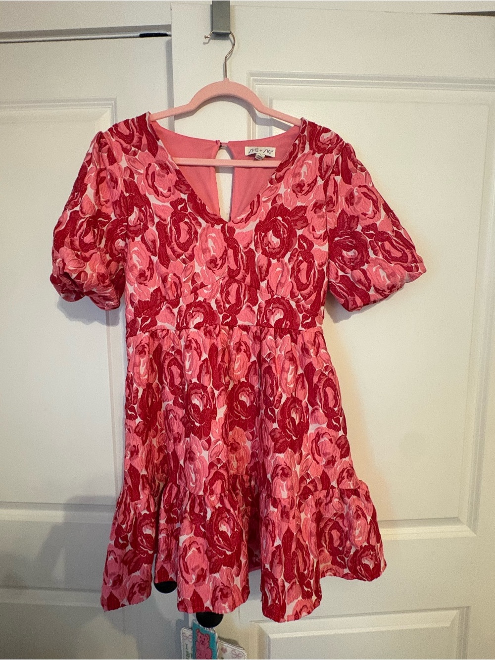 She + Sky Floral Dress Size L
